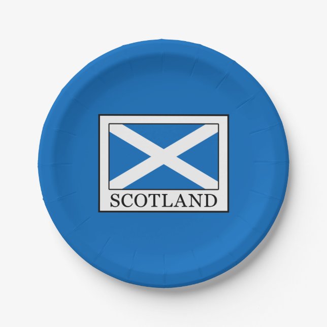 Schottland Pappteller (Vorderseite)