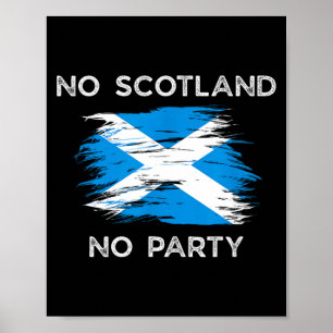 Schottland-Party Schottische Flagge Männer Frauen Poster