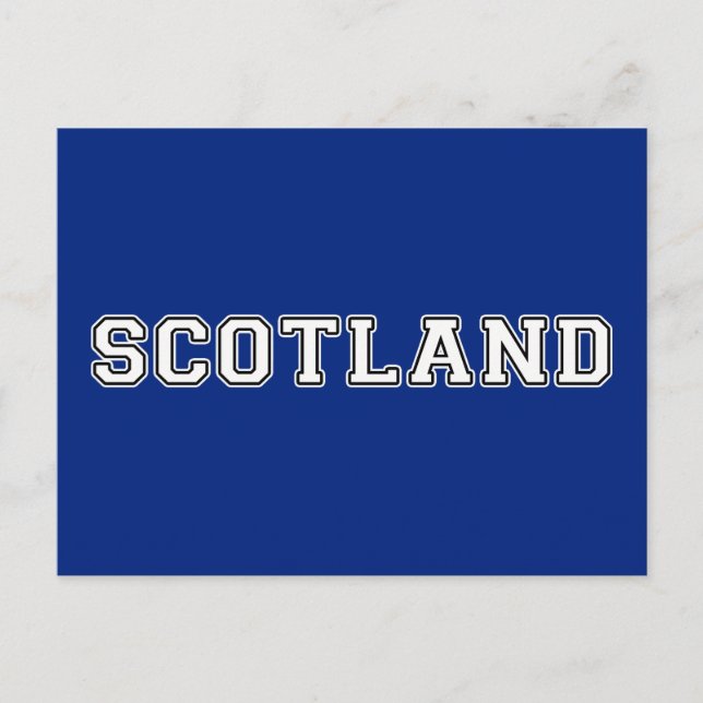 Schottland Postkarte (Vorderseite)