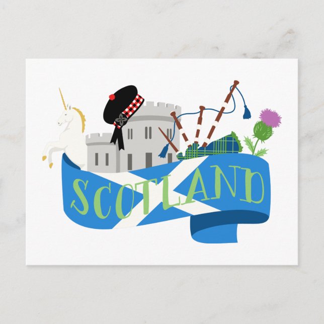 Schottland Postkarte (Vorderseite)