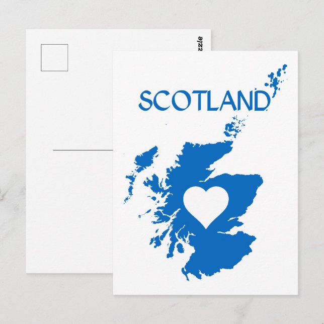 Schottland Postkarte (Vorne/Hinten)
