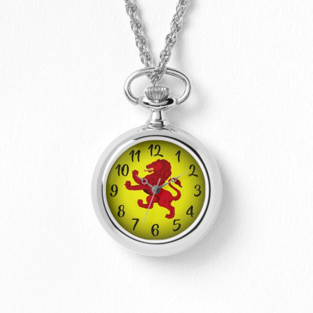 Schottland Rampant Löwe aus der alten schottischen Armbanduhr (Vorderseite)
