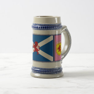 Schottland, Rampant Löwe, Flagge, St. Andrews Flag Bierglas