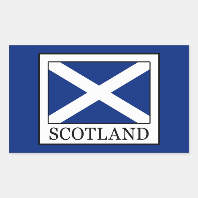 Schottland Rechteckiger Aufkleber (Vorderseite)