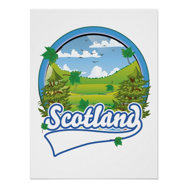 Schottland Reise Logo Poster (Vorderseite)