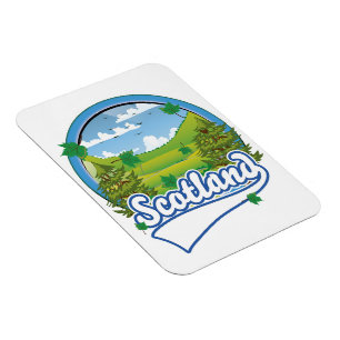 Schottland Reiselogo Magnet