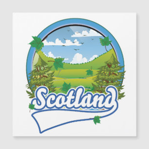 Schottland Reiselogo Magnetkarte