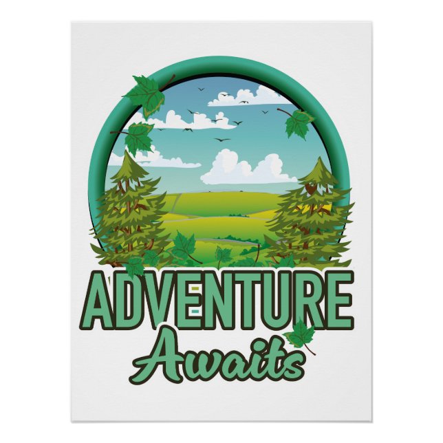 Schottland Reiselogo Poster (Vorderseite)