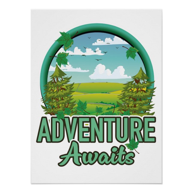 Schottland Reiselogo Poster (Vorderseite)
