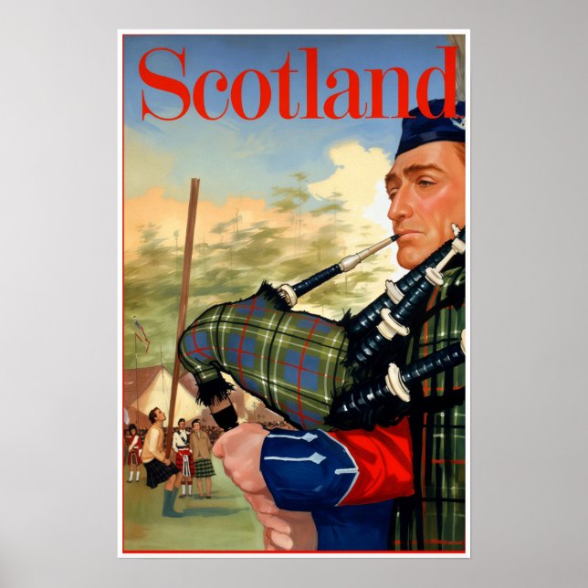 Schottland-Reiseposter Poster (Vorne)