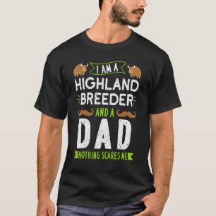 Schottland-Rinder-Rinder-Züchter Longhorn Fath T-Shirt
