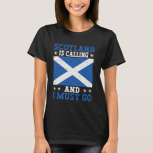 Schottland ruft und ich muss gehen Schottland Reis T-Shirt
