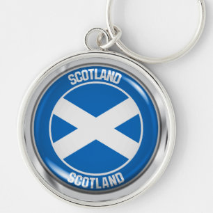 Schottland-RundEmblem Schlüsselanhänger