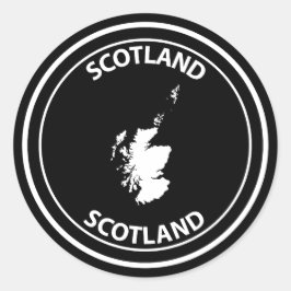 Schottland Runder Aufkleber