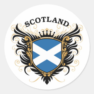 Schottland Runder Aufkleber