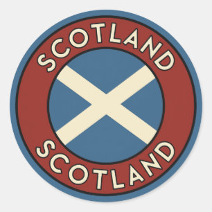 Schottland Runder Aufkleber