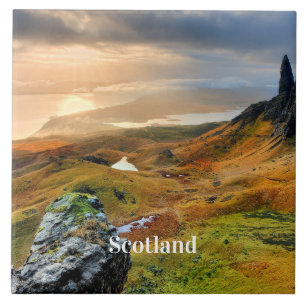 Schottland, schöne Berglandschaft Fliese