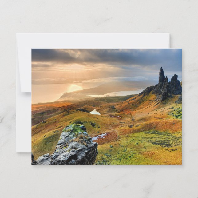 Schottland, schöne Berglandschaft Karte (Vorderseite)