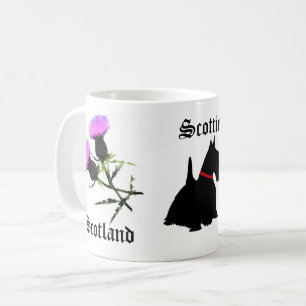 Schottland - Schottisches Land/Schottland, Blume-D Kaffeetasse