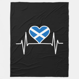 Schottland - Schottland Flag Heartbeat Fleecedecke