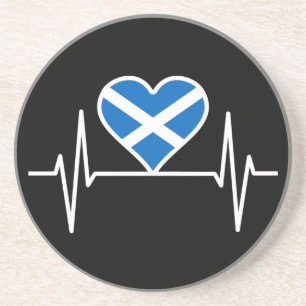 Schottland - Schottland Flag Heartbeat Getränkeuntersetzer