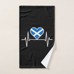 Schottland - Schottland Flag Heartbeat Handtuch