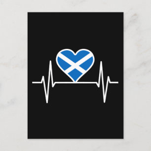 Schottland - Schottland Flag Heartbeat Postkarte