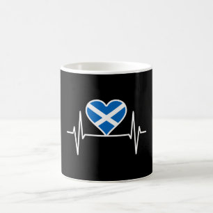 Schottland - Schottland Flagge Herzschlag Kaffeetasse