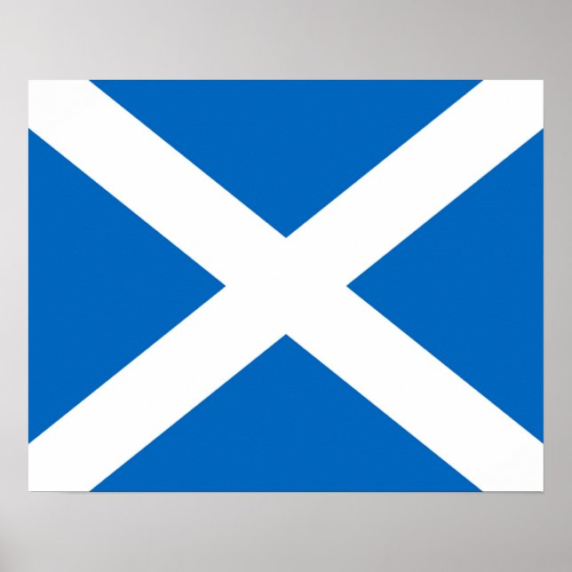Schottland/Schottland-Flaggenplakat Poster (Vorne)