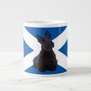 Schottland/ St. Andrews-Flagge/Scottish Terrier Jumbo-Tasse