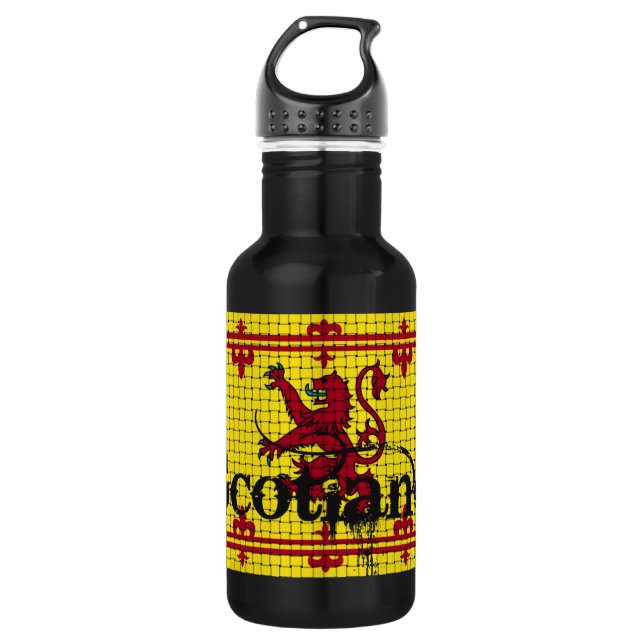 Schottland-Standardflagge Edelstahlflasche (Vorderseite)