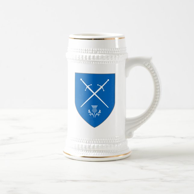 Schottland Stein - Schwerter u. Distel Bierglas (Rechts)