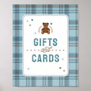 Schottland-Teddybär, Geschenke und Karten für Baby Poster