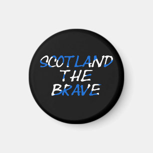 Schottland The Brave überlagerte sich auf dem Scot Magnet