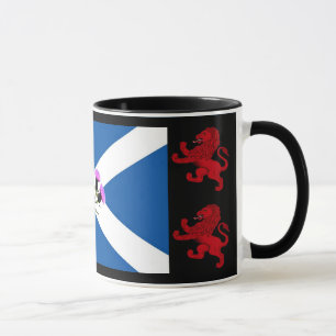 Schottland, Thistle, St. Andrews Fahne, Rampant Lö Tasse