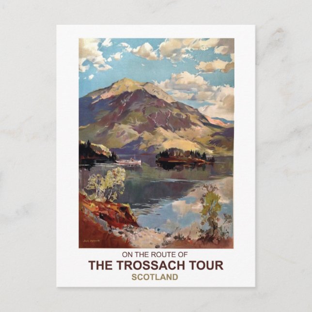 Schottland, Trossach Postkarte (Vorderseite)