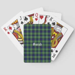 Schottland Tweedside District Tartan Personalisier Spielkarten
