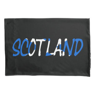 Schottland überlagert sich auf Scottish Flag Pccn Kissenbezug