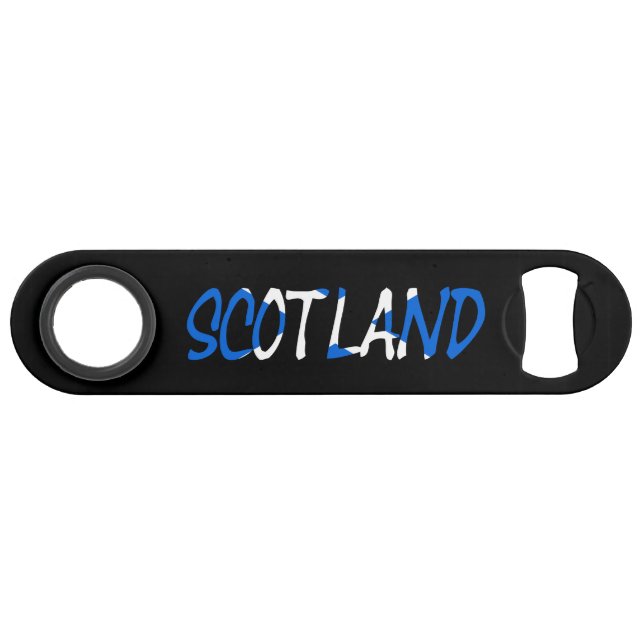Schottland überlagerte sich auf der Schottischen F Speed Flaschenöffner (Vorderseite (Horizontal))