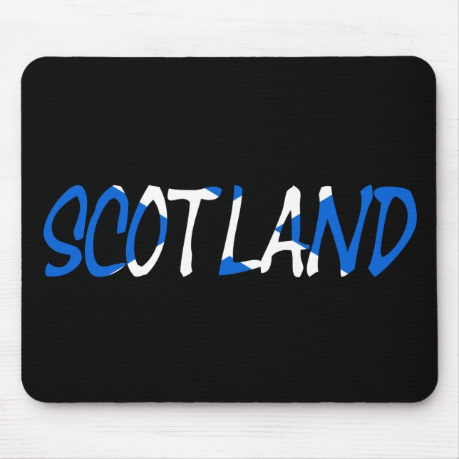 Schottland überlagerte sich bei der Scottish Flag  Mousepad (Vorne)