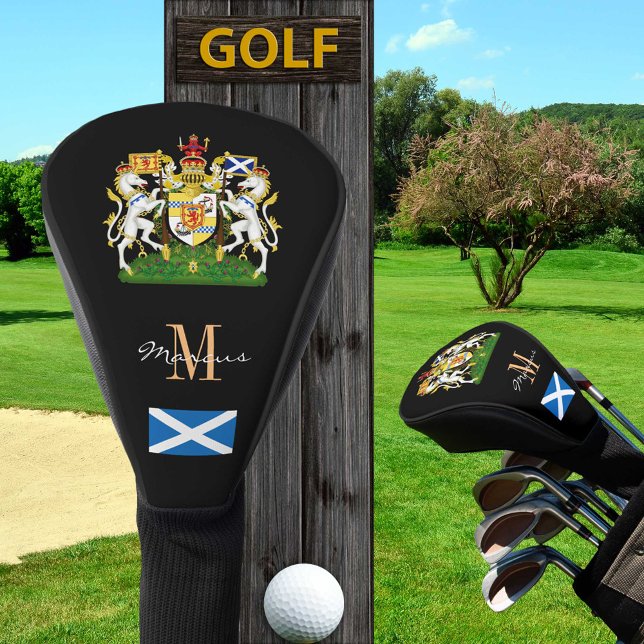 Schottland und Flag Mit Monogramm Golf Clubs Cover Headcover (Von Creator hochgeladen)