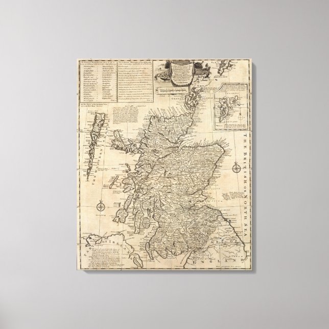 Schottland und Nordirland Leinwanddruck (Vorderseite)