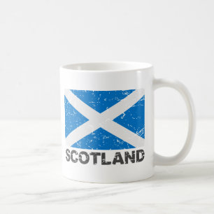 Schottland Vintage-Flagge Kaffeetasse