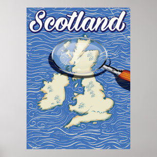 Schottland Vintage Reiseposter Poster