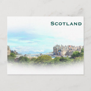 Schottland Vintage-Tourismus-Reise Hinzufügen Postkarte