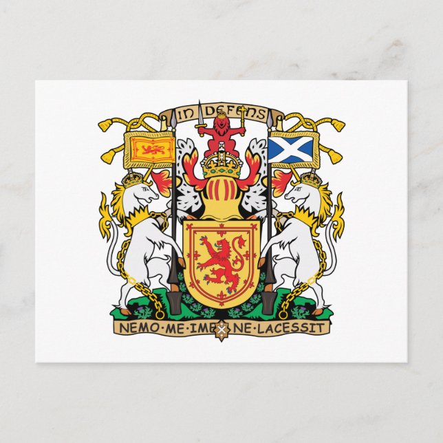 Schottland-Wappen Postkarte (Vorderseite)