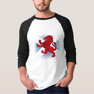 Schottlands aufrecht stehender Löwe, Sankt-Andreas T-Shirt