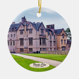 Schottlands Brodie Castle Tartan Weihnachtsgeschen Keramik Ornament