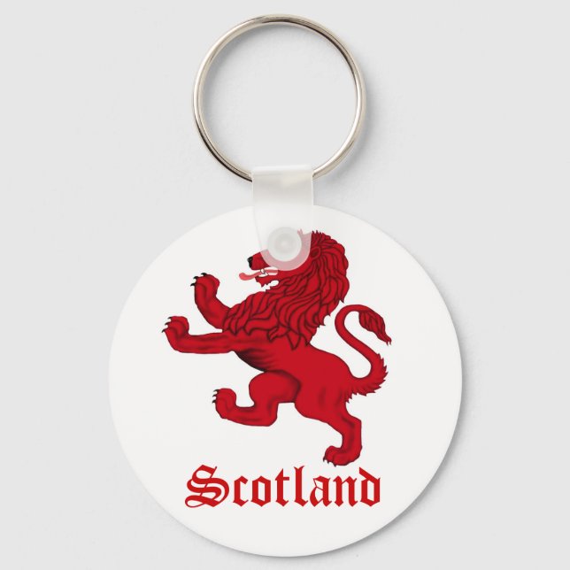 Schottlands Rampant-Löwe Schlüsselanhänger (Vorderseite)