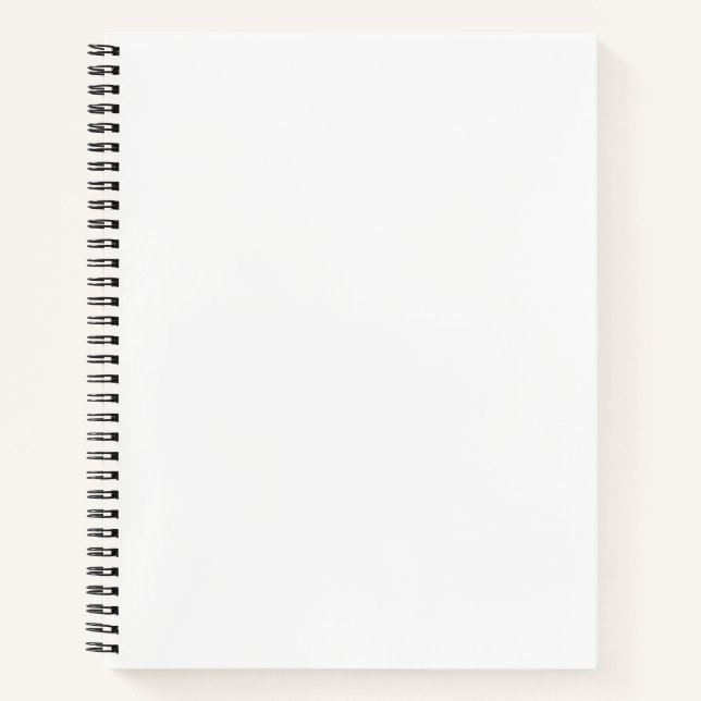Schrafftheft, Spiralblock oder Spiralheft Notizbuch (Vorderseite)